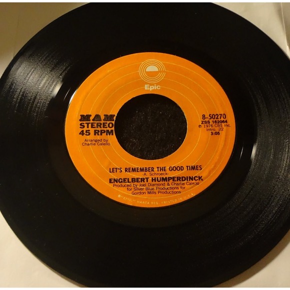 Engelbert Humperdinck – After The Lovin' / Let's Remember The Good Times - Picture 2 of 2